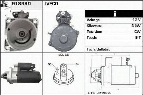 EDR 918980 - Motorino d'avviamento autozon.pro