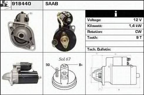 EDR 918440 - Motorino d'avviamento autozon.pro