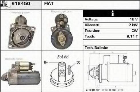 EDR 918450 - Motorino d'avviamento autozon.pro