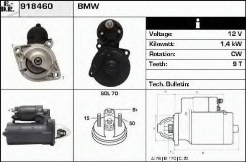 EDR 918460 - Motorino d'avviamento autozon.pro