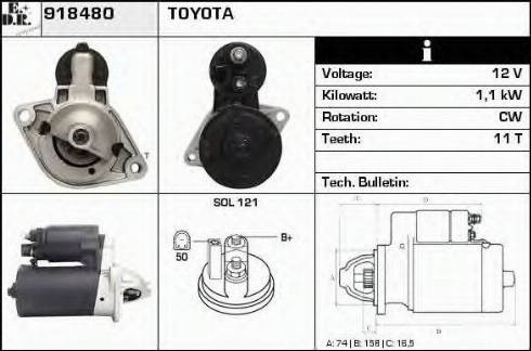 EDR 918480 - Motorino d'avviamento autozon.pro