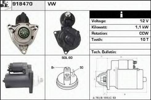 EDR 918470 - Motorino d'avviamento autozon.pro