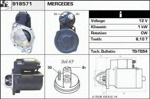 EDR 918571 - Motorino d'avviamento autozon.pro