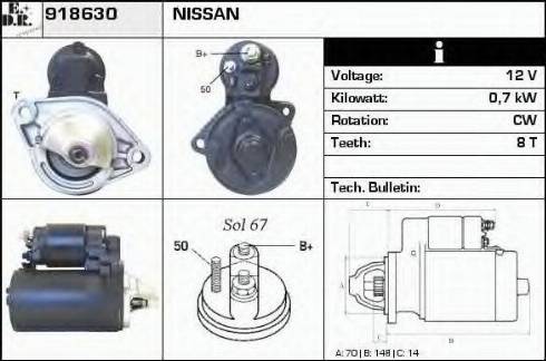 EDR 918630 - Motorino d'avviamento autozon.pro