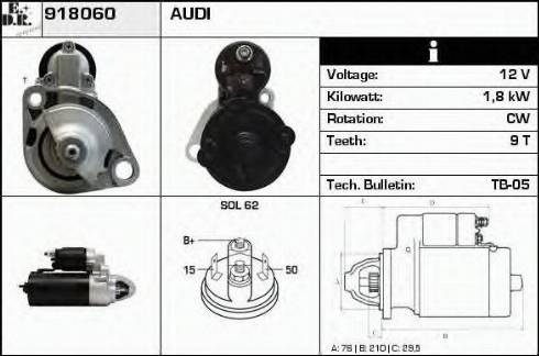 EDR 918060 - Motorino d'avviamento autozon.pro