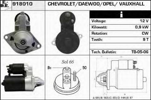 EDR 918010 - Motorino d'avviamento autozon.pro