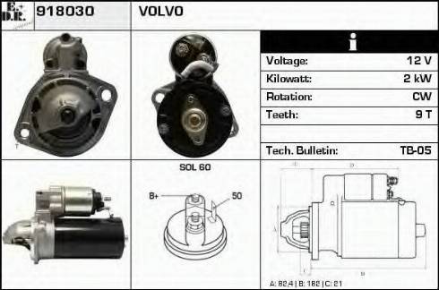 EDR 918030 - Motorino d'avviamento autozon.pro