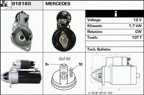 EDR 918180 - Motorino d'avviamento autozon.pro