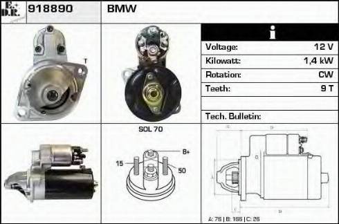 EDR 918890 - Motorino d'avviamento autozon.pro