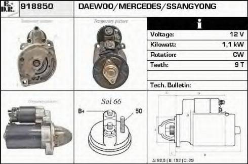 EDR 918850 - Motorino d'avviamento autozon.pro