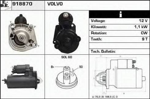 EDR 918870 - Motorino d'avviamento autozon.pro