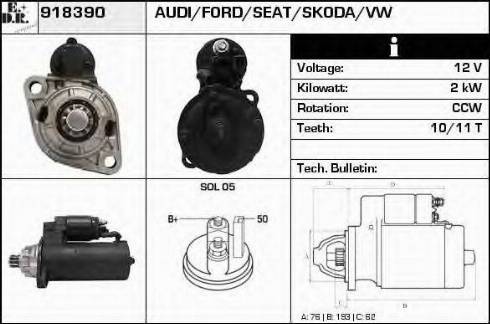 EDR 918390 - Motorino d'avviamento autozon.pro