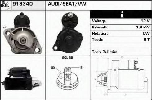 EDR 918340 - Motorino d'avviamento autozon.pro