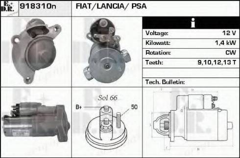 EDR 918310N - Motorino d'avviamento autozon.pro