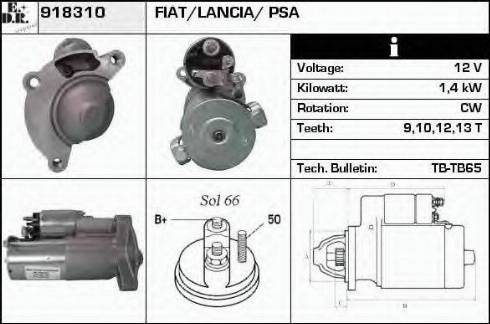 EDR 918310 - Motorino d'avviamento autozon.pro