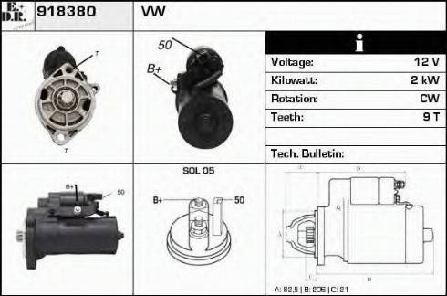 EDR 918380 - Motorino d'avviamento autozon.pro