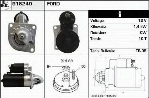 EDR 918240 - Motorino d'avviamento autozon.pro