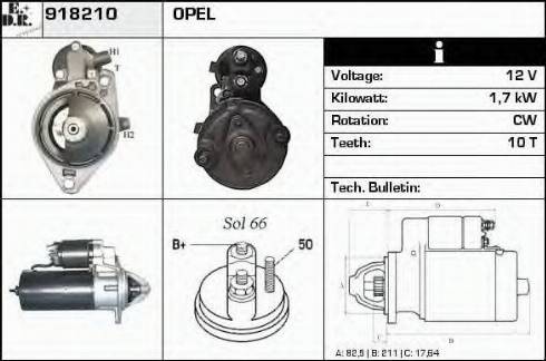 EDR 918210 - Motorino d'avviamento autozon.pro