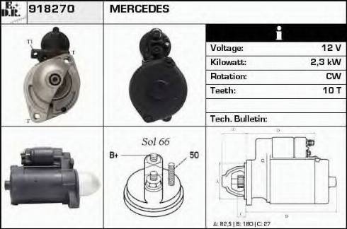 EDR 918270 - Motorino d'avviamento autozon.pro