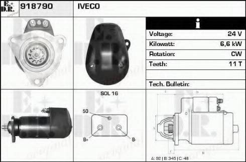 EDR 918790 - Motorino d'avviamento autozon.pro