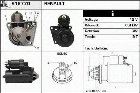 EDR 918770 - Motorino d'avviamento autozon.pro