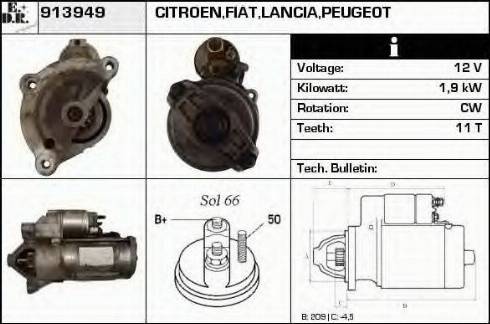 EDR 913949 - Motorino d'avviamento autozon.pro