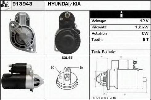 EDR 913943 - Motorino d'avviamento autozon.pro