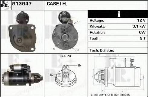 EDR 913947 - Motorino d'avviamento autozon.pro