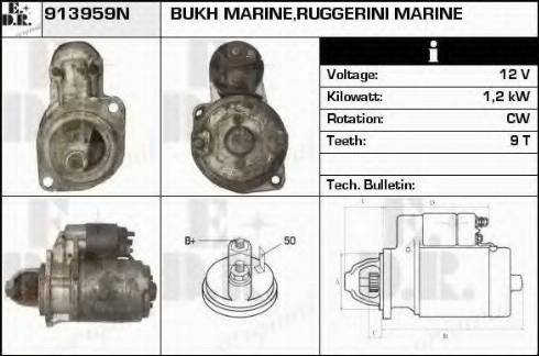 EDR 913959N - Motorino d'avviamento autozon.pro