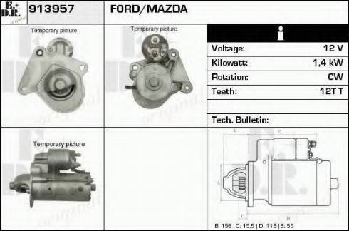 EDR 913957 - Motorino d'avviamento autozon.pro