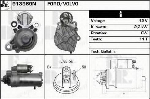 EDR 913969N - Motorino d'avviamento autozon.pro