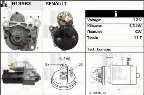 EDR 913963 - Motorino d'avviamento autozon.pro