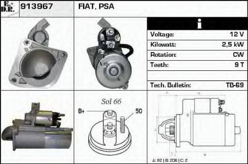 EDR 913967 - Motorino d'avviamento autozon.pro