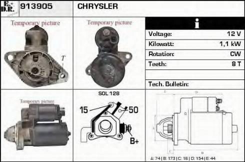 EDR 913905 - Motorino d'avviamento autozon.pro