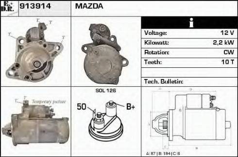 EDR 913914 - Motorino d'avviamento autozon.pro