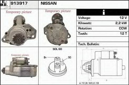 EDR 913917 - Motorino d'avviamento autozon.pro