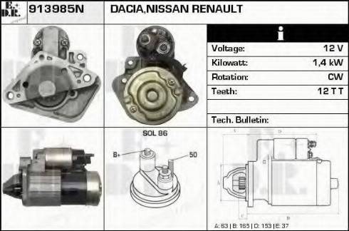 EDR 913985N - Motorino d'avviamento autozon.pro