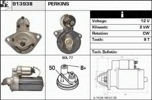 EDR 913938 - Motorino d'avviamento autozon.pro