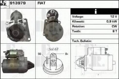 EDR 913979 - Motorino d'avviamento autozon.pro