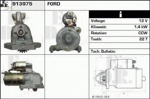 EDR 913975 - Motorino d'avviamento autozon.pro