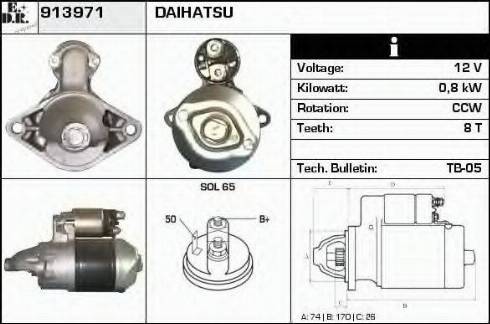 EDR 913971 - Motorino d'avviamento autozon.pro