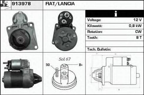 EDR 913978 - Motorino d'avviamento autozon.pro