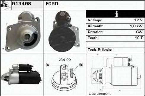 EDR 913498 - Motorino d'avviamento autozon.pro