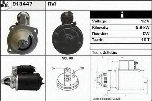 EDR 913447 - Motorino d'avviamento autozon.pro