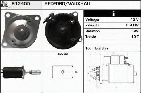 EDR 913455 - Motorino d'avviamento autozon.pro