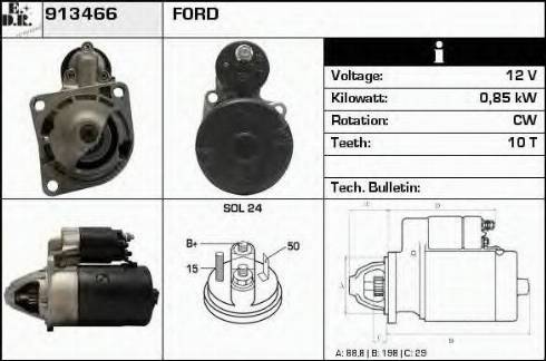 EDR 913466 - Motorino d'avviamento autozon.pro