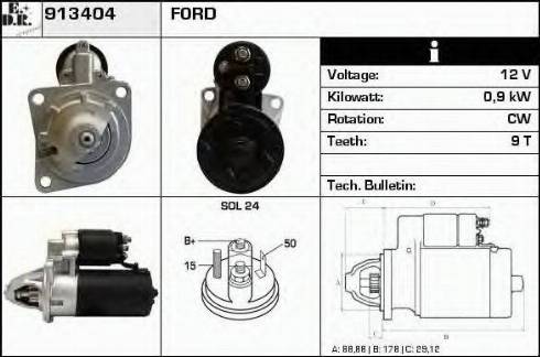 EDR 913404 - Motorino d'avviamento autozon.pro