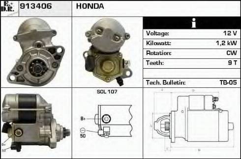 EDR 913406 - Motorino d'avviamento autozon.pro