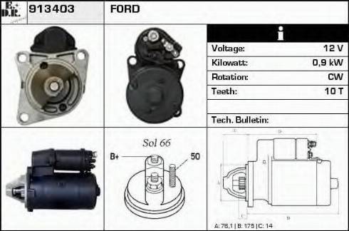 EDR 913403 - Motorino d'avviamento autozon.pro