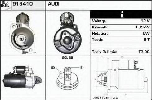 EDR 913410 - Motorino d'avviamento autozon.pro